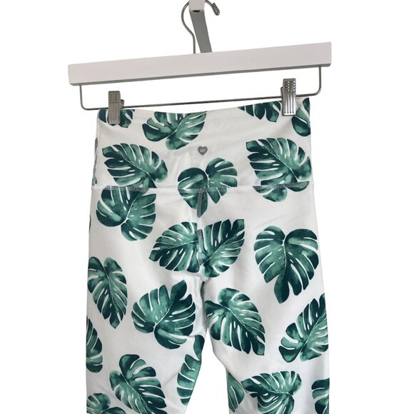 Wildfox Tropical High-Waisted Leggings With Palm Leaf Print - Picture 4 of 7